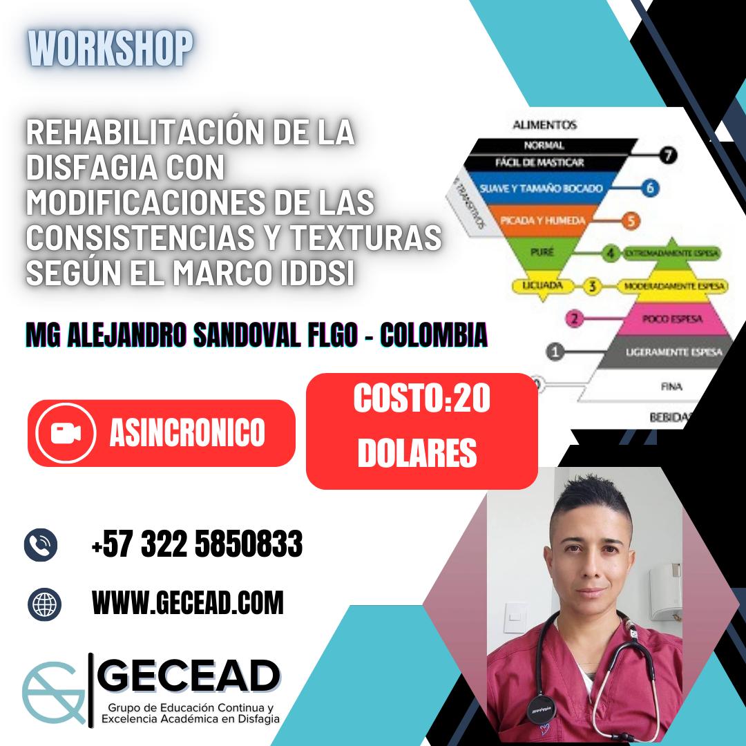 Rehabilitación de la disfagia con modificaciones de las consistencias y texturas según el marco IDDSI