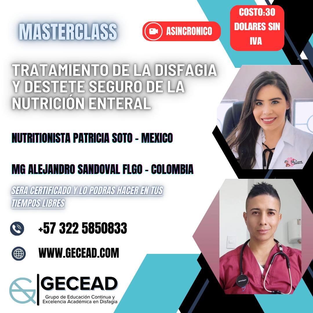 Tratamiento de la disfagia y destete seguro de la nutrición enteral
