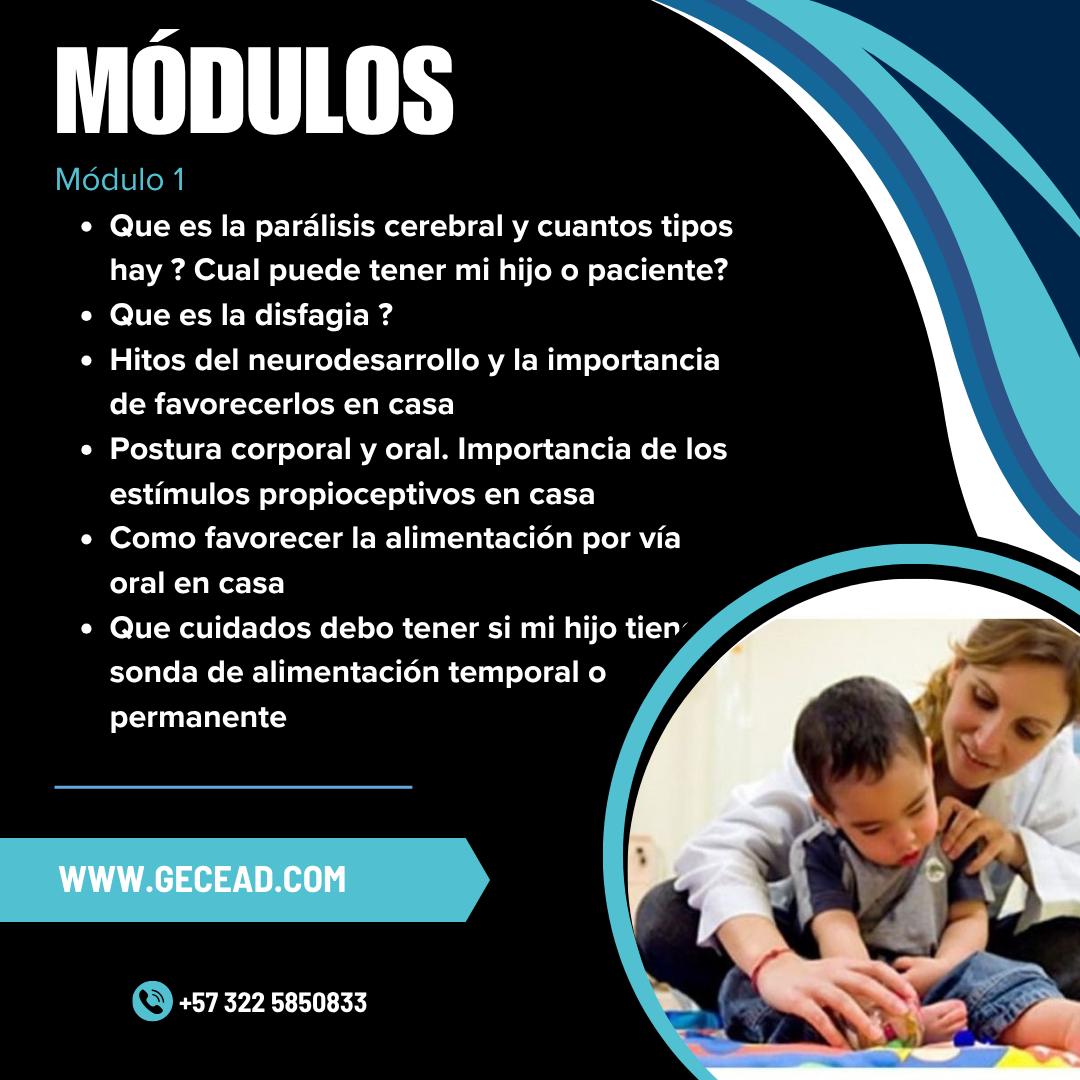 Taller para padres y cuidadores de niños con paralisis celebral y disfagia