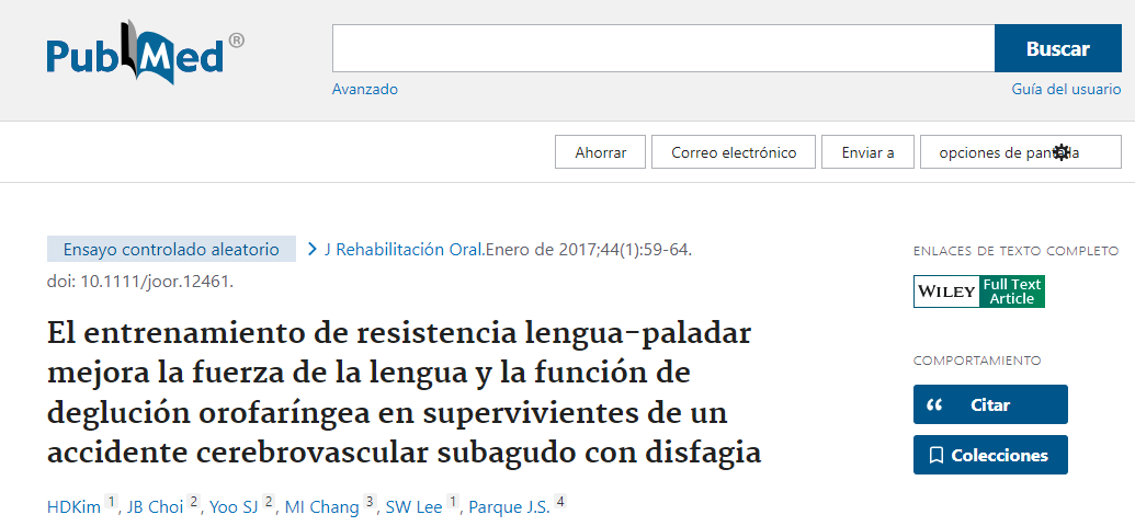 El entrenamiento de resistencia lengua-paladar mejora la fuerza de la lengua y la función de deglución orofaríngea en supervivientes de un accidente cerebrovascular subagudo con disfagia