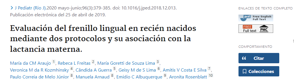 Evaluación del frenillo lingual en recién nacidos mediante dos protocolos y su asociación con la lactancia materna