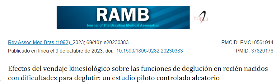 Efectos del vendaje kinesiológico sobre las funciones de deglución en recién nacidos con dificultades para deglutir: un estudio piloto controlado aleatorio