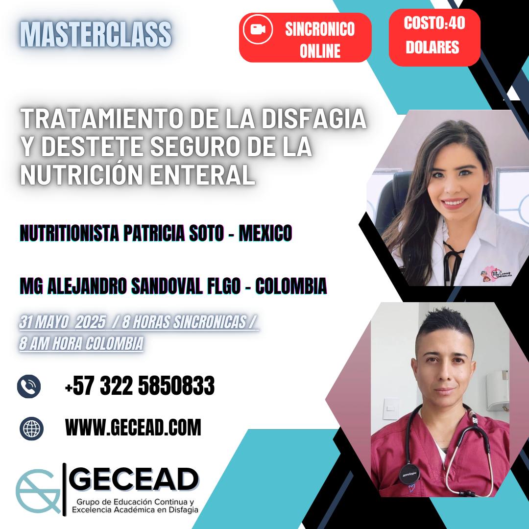 Tratamiento de la disfagia y destete seguro de la nutrición enteral